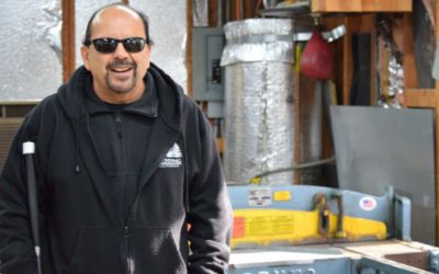 Owner of Santa Rosa’s Morris Heating and Sheet Metal overcomes blindness